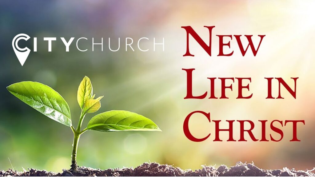 A hand reaching out with text about accepting Jesus today from a church.